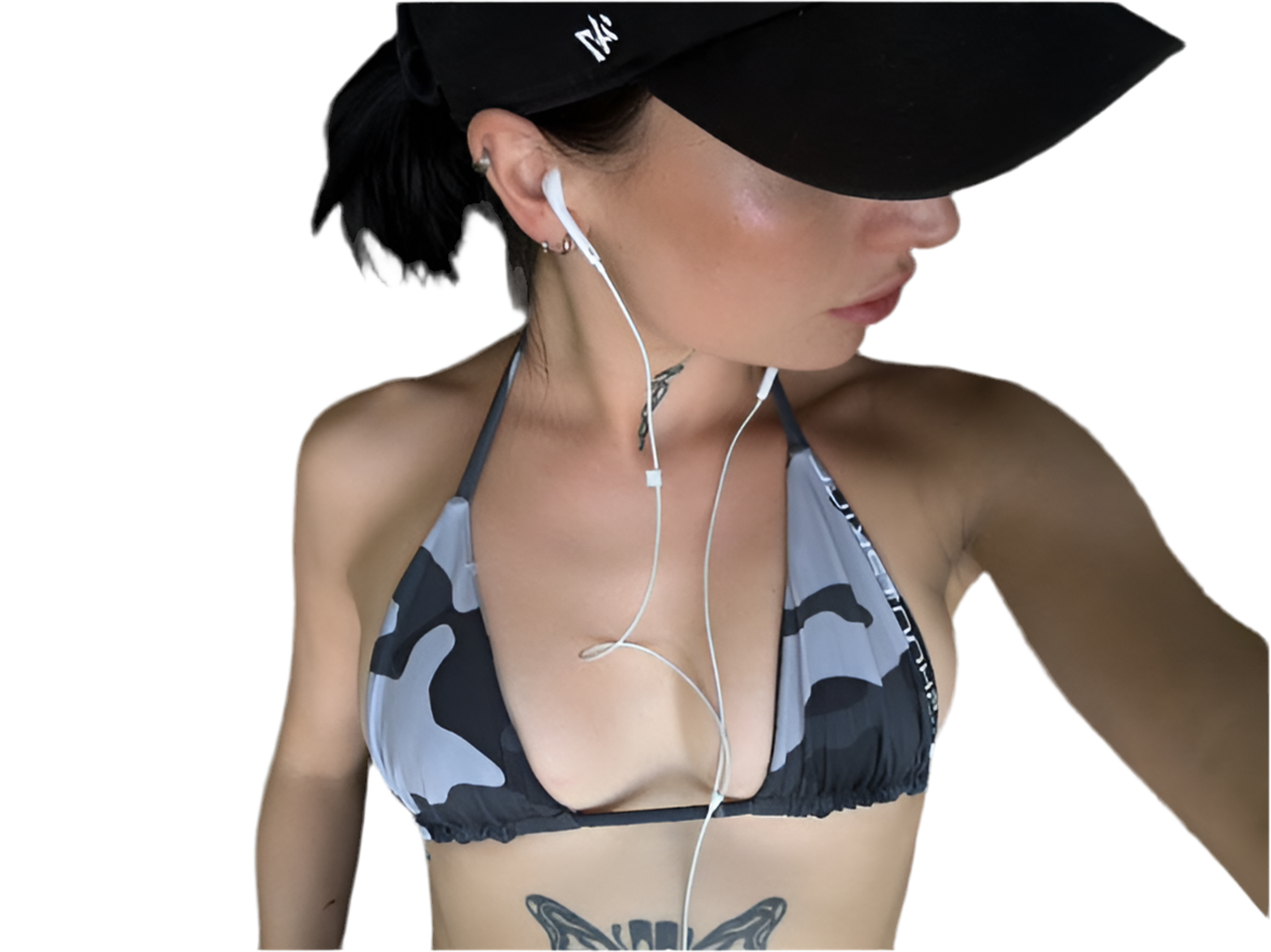 Snow Camo Bikini Top