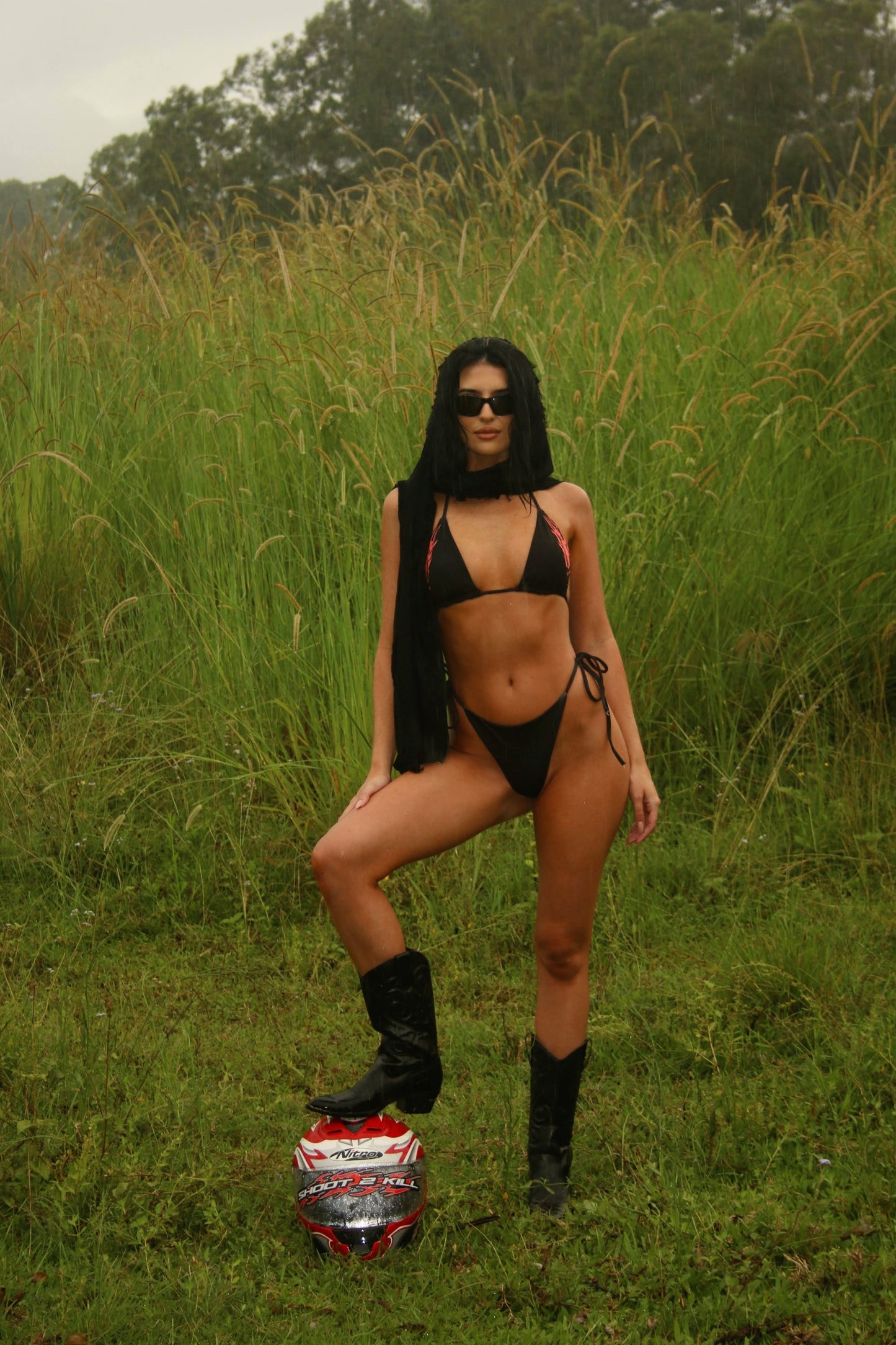 S2K Ember Sigil Bikini Set – Black / Red