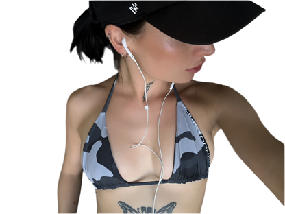Snow Camo Bikini Top