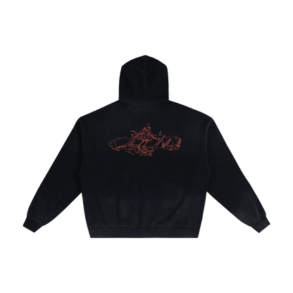 S2K Signature Sunfade Zip Hoodie – Red