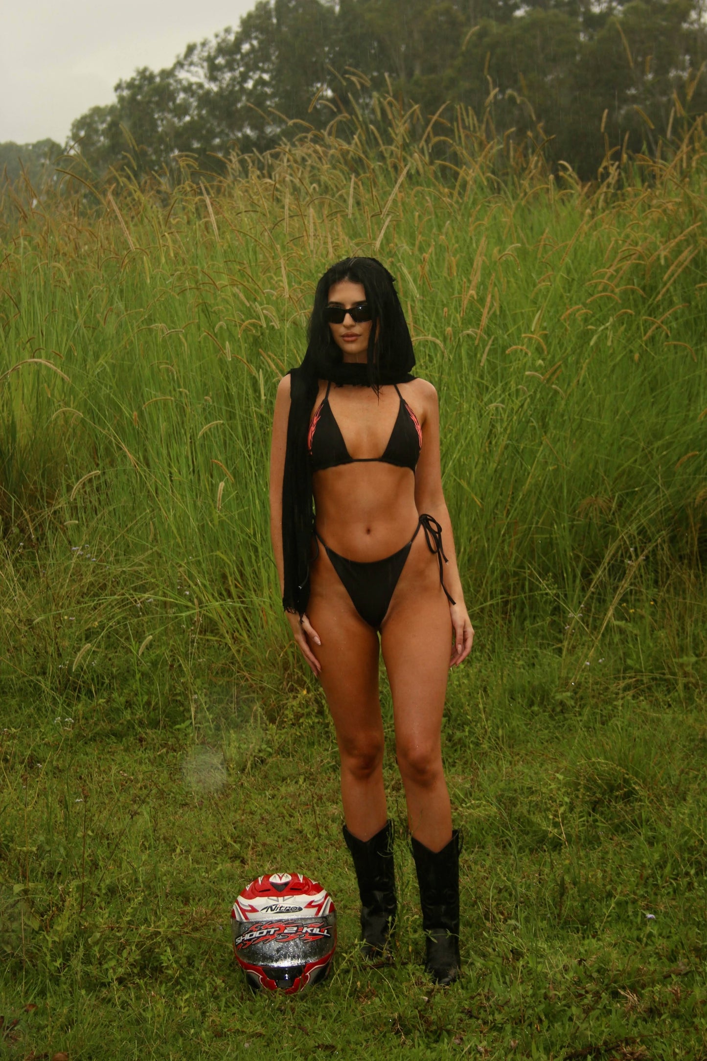 S2K Ember Sigil Bikini Set – Black / Red
