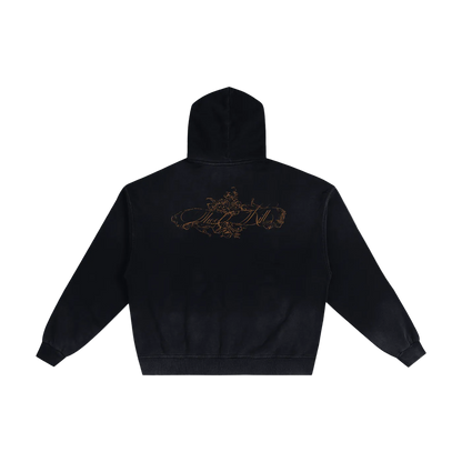 S2K Signature Sunfade Zip Hoodie – Brown
