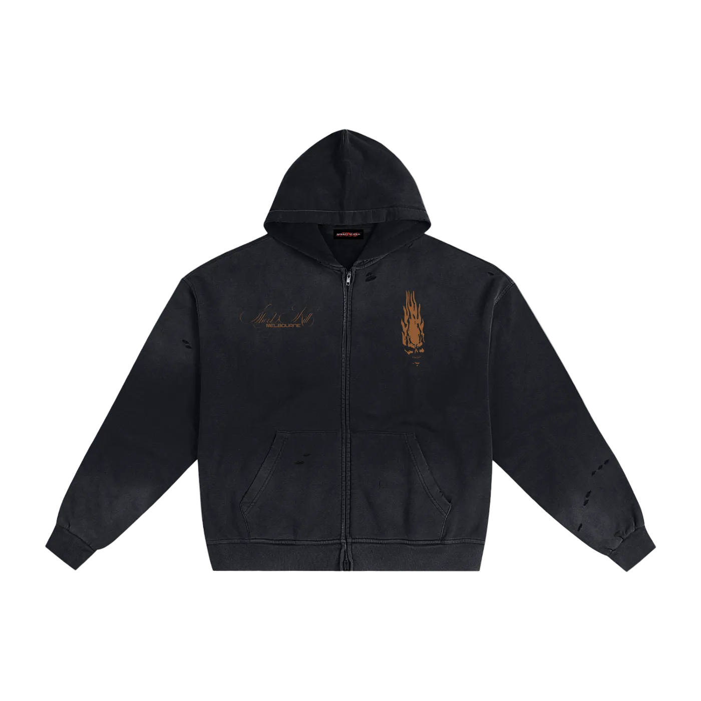 S2K Signature Sunfade Zip Hoodie – Brown